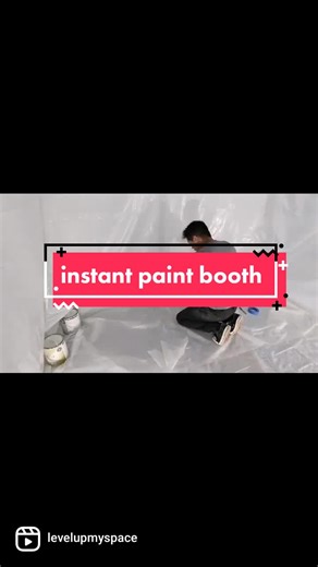 Instant Paint Booth. Temporary setup a paint booth in less then 20 minutes and break it down even faster.#painting #paintbooth #spraypaint #tent