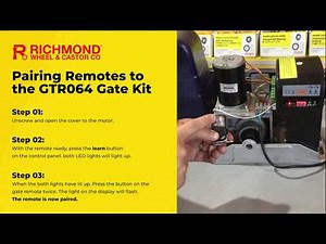 Pairing Remotes to the GTR064 Sliding Gate Kit