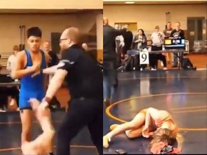 WATCH: "Ban him lifetime" - Sore loser wrestler FLAMED for punching and flatlining wrestling opponent
