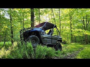 2021 Kawasaki Teryx 800 2 Door Side by side trail ride In the Pennsylvania woods