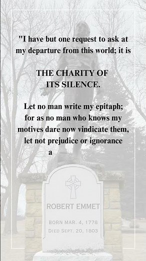 Robert Emmet - Speech from the Docks