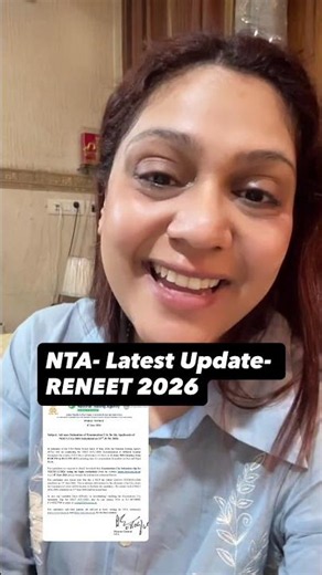 NTA Big Update! 🚨 Exam City Intimation Slip Released #neet2026 #ntaupdate