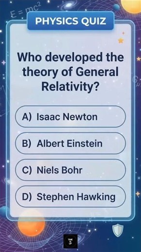 Can you guess who revolutionized our understanding of gravity and space-time? 🧠✨