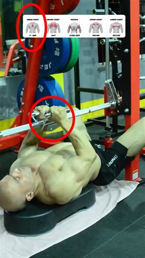 🔽Smith Machine Bench Press - 5 Differences in Stimulation Depending on Angle & Grip 🔽 🔸Smith Machine Bench Press – 5 Variations for Total Chest & Triceps🔥 1️⃣V-Bar Smith Bench Press - Press with your hands together in a V-bar shape to strongly target the inner chest. This exercise is effective in defining the midline and filling out the inner volume. 2️⃣Flat Smith Bench Press - Place the bench horizontally and press to evenly target the entire chest. This is the most basic pressing movement 