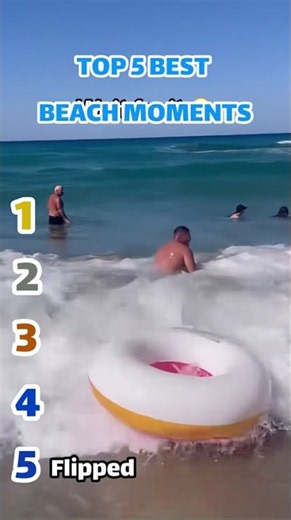 Ranking the Funniest Beach Fails Ever 🌊 #fail #beach #funny #shorts