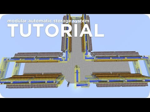 Minecraft Tutorial: Automatic Storage System | Modular, Expandable (1.12-1.13)