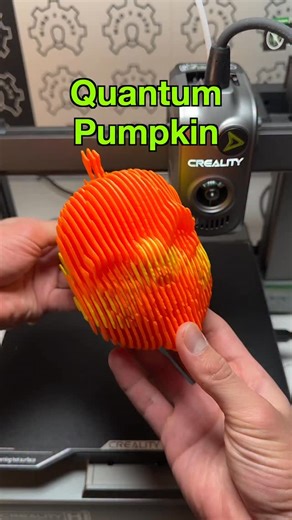 3D Printed Quantum Pumpkin Printer: #creality Hi Combo Designer: Pipecox | MIND 2 MAKE