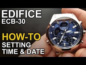 Casio Edifice ECB 30 - Setting time and date - Module 5686