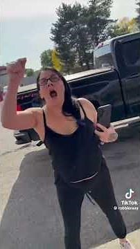 Rude Karen Spitting in a Guys Face