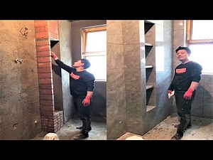 Young Man with great tiling skills -Great tiling skills -Great technique in construction PART 64.