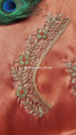 Aari embroidery designs for bridal blouse✨