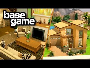 Building a Base Game Only Modern Family Home in The Sims 4