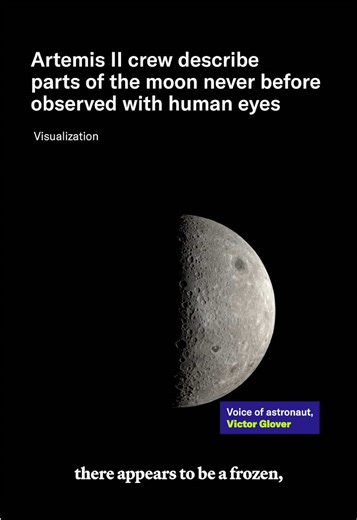 The Artemis crew have begun their lunar flyby around the far side of the moon. Over a five-hour period, they will be taking photographs and making live observations of the moon’s color, texture, and “albedo” (brightness and darkness), as well as structures such as the massive Orientale Basin. Credit: NASA #space #science