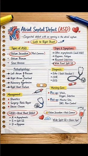 ASD (Atrial Septal Defect) Explained | Causes, Symptoms, Diagnosis & Treatment #asd #cardio #heart