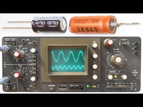 Analog oscilloscope repair 2 - Capacitors, ESR, leakage current