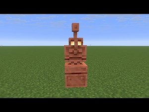 Minecraft: How to Make Copper Golem - Step-by-Step Tutorial (Easy & Working)