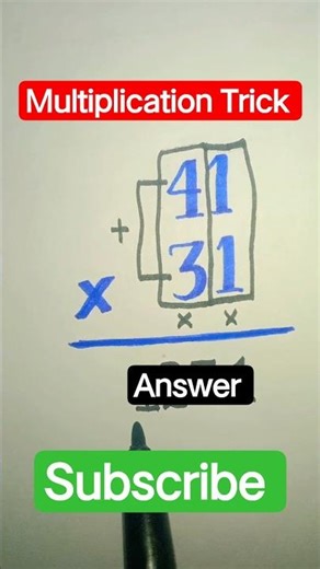 How to Make Multiplication Easy and Fun! 😉#math #multiplication #mathtrick #mathematica #mathematics