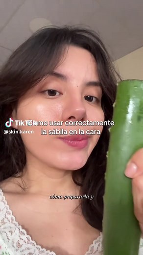 Cómo usar sábila correctamente en la cara