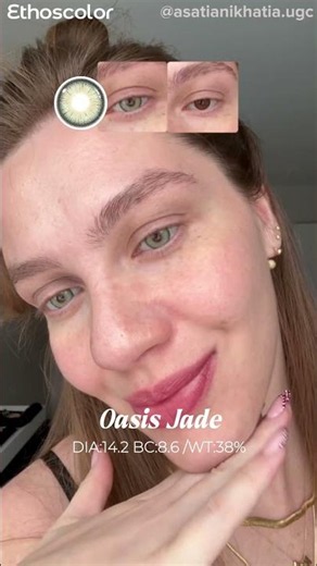 DARK BROWN EYES TRY OASIS JADE & HD BLUE 👀💚💙 | so comfortable, not fake at all!