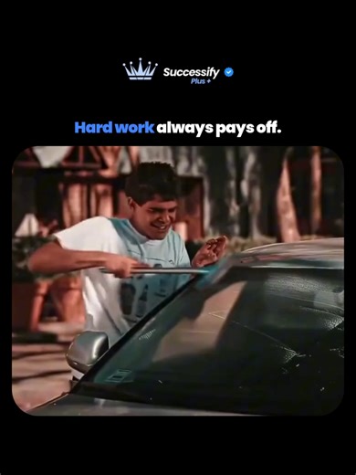 The story follows a dedicated young man who works as a street car-window washer. Despite the humble nature of his job, he performs his work with extreme joy and excellence. A wealthy businessman observes the boy’s consistent positive attitude and work ethic from his car every day. Impressed by his “heart,” the businessman eventually offers him a life-changing job opportunity, leading to the boy becoming a successful professional (high-rise window cleaner/executive). #hardworkpaysoff #hardwork #e