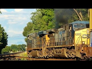 CSX Train Smoking Chug Chug Chug Chug 4K