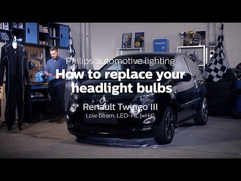How to replace Renault Twingo III headlight bulbs