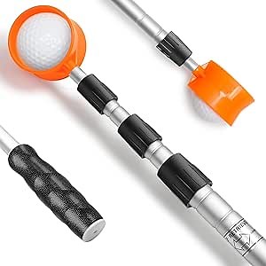 prowithlin Golf Ball Retriever, 6/9/12/15/18ft Aluminum Alloy Golf Balls Retriever Telescopic Golf Accessories Golf Gift for Men