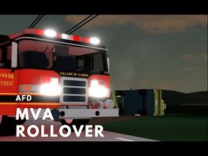 MVA response and on scene video with the AFD