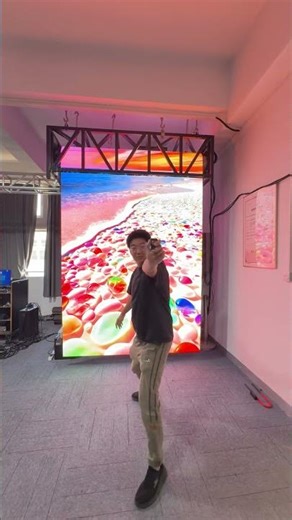 Hanging Motorized LED Screen Demo: Impact Resistant & Remote Controlled! 🚀