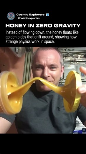 Floating Honey In Space! #space #science #nasa #honey