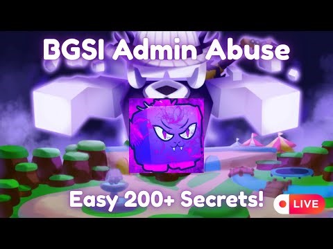 LIVE: BGSI ADMIN ABUSE EVENT 🎄 200+ secrets! | Bubble Gum Simulator Infinity