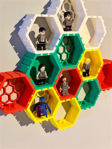 Modular Mini Figure Wall Display – Hexagon Interlocking Mount (set of 3) | Toy Figure Organizer - Etsy
