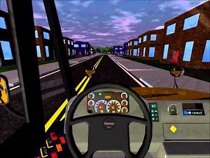 Rigs Of Rods School Bus Driving - Thomas Saf-T-Liner C2 - AM Route