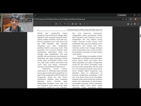Penerapan Operasi Matriks dalam Efek Blur pada Foto | Implementasi Aljabar Linear