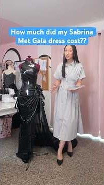 How Much Did it Cost: my Sabrina Carpenter Met Gala dress #metgala #fashiondesigner