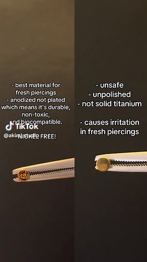 Healing Fresh Piercings with Implant-Grade Titanium