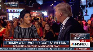 35K views · 441 reactions | "The wall is probably eight billion dollars, which is a tiny fraction of the money we lose with Mexico... Mexico makes a fortune. Mexico is going to pay." Tune in to MSNBC for more of our one-on-one with Donald J. Trump. | Tamron Hall | Facebook