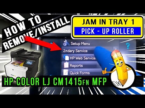 How To Replace Pick up Roller Color CM1415fn MFP