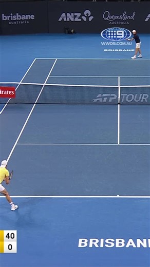 What a STRIKE to close it out! 🔥💪 #9WWOS #Tennis