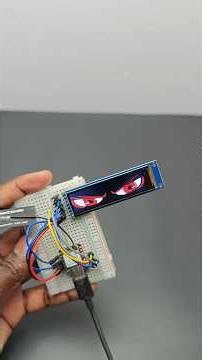 Devil EYE animation using esp32 for miniature #esp32 #display