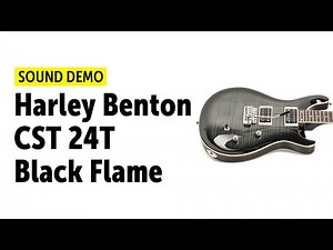 Harley Benton CST 24T Black Flame - Sound Demo (no talking)