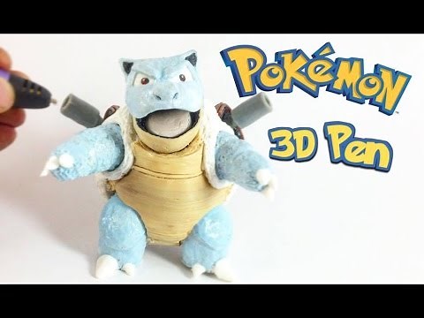 Making Blastoise with 3D pen | Pokemon figure | How to make | Tutorial