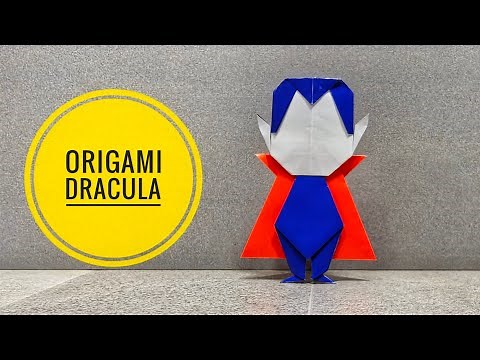 Origami Dracula | Origami Vampire | Halloween Origami