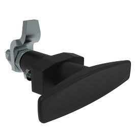 VISE ACTION® Compression Latch, Large Size, T-Handle, Zinc Alloy, Powder Coated, Black