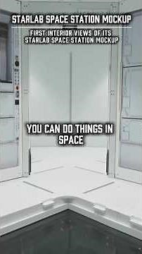 Voyager Space has released the first interior views of its Starlab Space Station mockup.