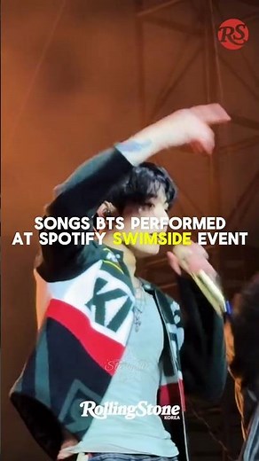 Songs bts performed at the Spotify SWIMSIDE Event #bts #btsarmy #kpop #spotify #viral #trending