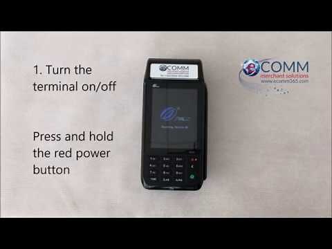 PAX S920 – 1. Power On & Off