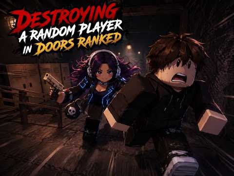 I Destroyed a Random Kid in DOORS Ranked Mode 😈 (Challenge Completed Successfully) #roblox #doors