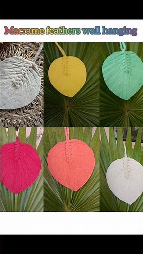 Macrame Feathers wall hanging | Homedecor | Handmade Boho style #macramewallhanging #handmade #diy