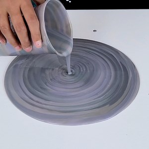 71K views · 1.4K reactions | This was unexpected by soo cool! I mixed a little bit of dark paint into the pearlescent paints before I poured them. I def think they need a darker base instead of primed canvas, but I wanted to see the true effect of them first. Next I will use a bit more color, layer the dark color between, and then use a dark base with it as well. I have had so much fun experimenting with these! | MollysArtistry | Facebook